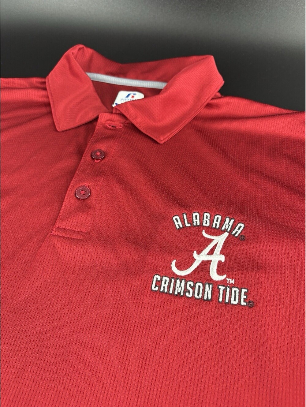 Russell Athletic Alabama Crimson Tide Polo Men's M Red Dri-Power